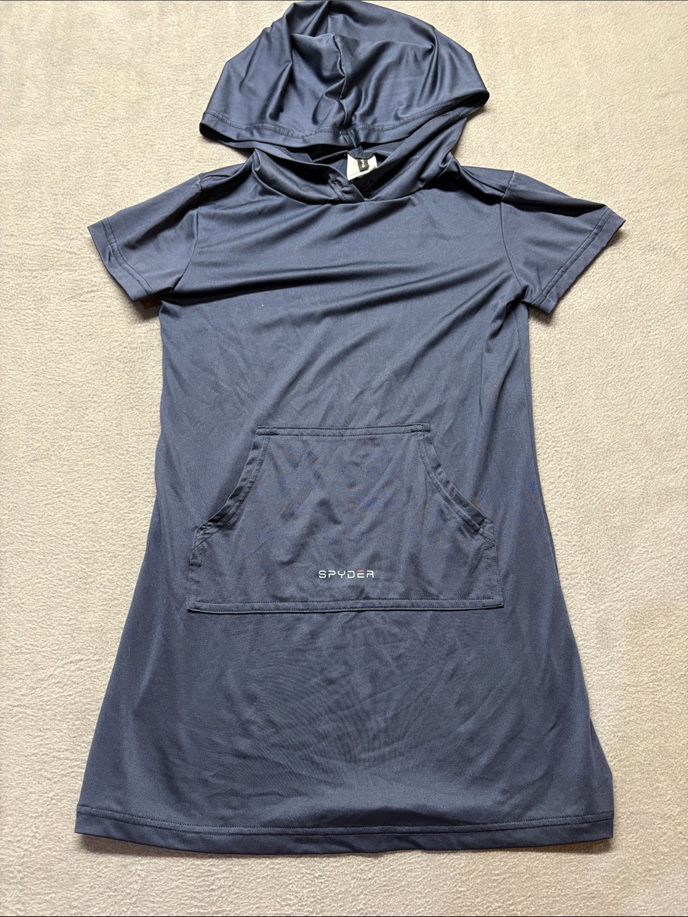 Spyder Kids Hooded Swim Coverup in‎ Navy Blue 7/8 Girls
